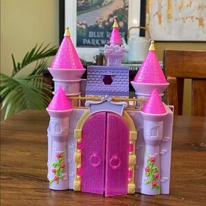 Disney Princess Polly Pocket Castle Mattel 2009 Pink Lavender Purple